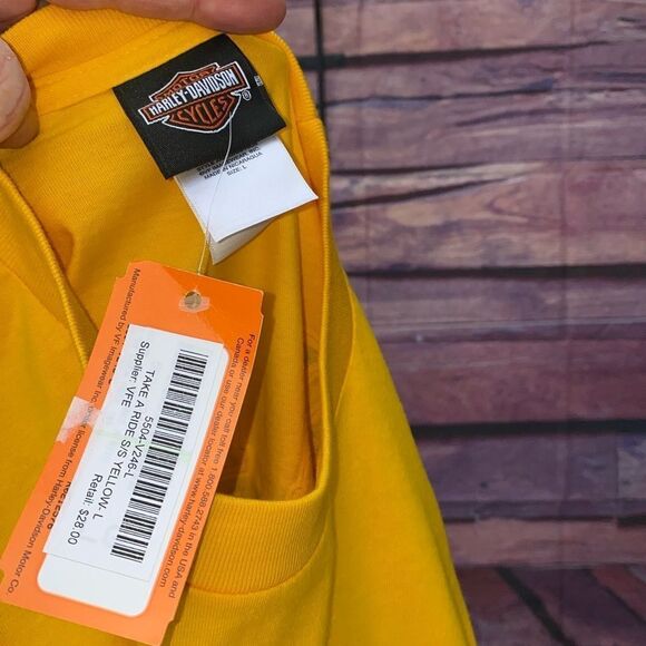 Men’s vintage NWT HD short sleeve tee size L - Picture 9 of 11